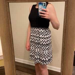 Cynthia Rowley Black and White Sleeveless Dress